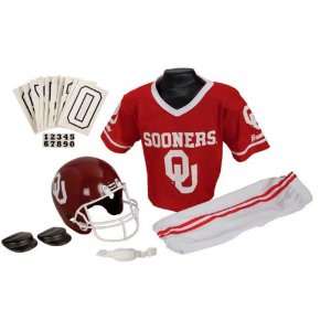 Oklahoma Sooners Kids/Youth Football Helmet and Uniform 