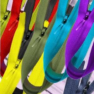   Assortment of Colors 10 (12 Zippers/pack) Arts, Crafts & Sewing