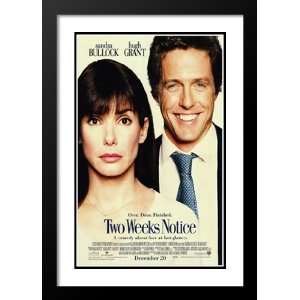 Two Weeks Notice 20x26 Framed and Double Matted Movie Poster   Style B
