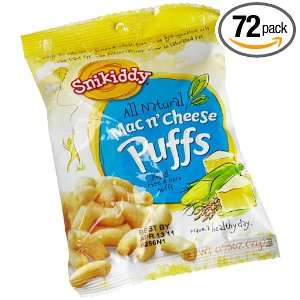Snikiddy Snacks Mac N Cheese Puffs, 0.75 Ounce (Pack of 72)