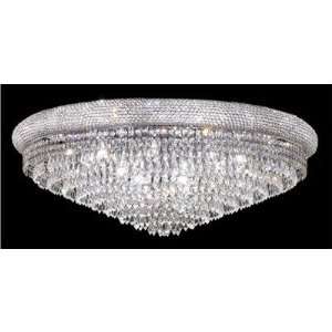  Primo 20 Light Flush Mount with Four Crystal Trims Finish 