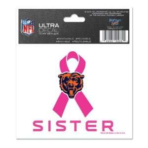  CHICAGO BEARS 3X4 ULTRA DECAL WINDOW CLING Sports 