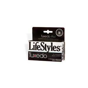  LifeStyles Tuxedo Black, Premium Lubricated Latex Condoms 