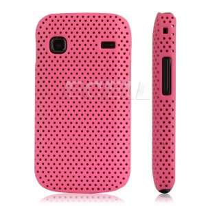  Ecell   HOT PINK MESH HARD CASE FOR SAMSUNG GALAXY GIO 