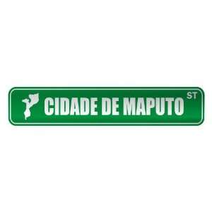   CIDADE DE MAPUTO ST  STREET SIGN CITY MOZAMBIQUE
