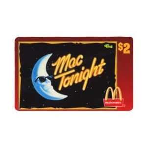   Card $2. McDonalds 1996 Mac Tonight 1987 TV Ad. (#37 of 50) TEST