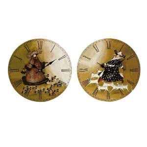  Dames With Dogs Clocks