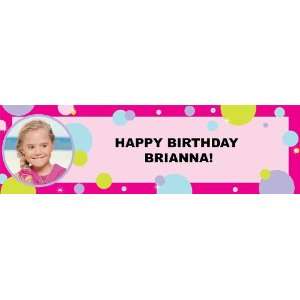 Party Girl Personalized Photo Banner Large 30 x 100