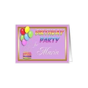  Maria Birthday Party Invitation Card Toys & Games