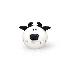  HOTER™ 60 Minute White Cow Kitchen Timer, Mechanical 