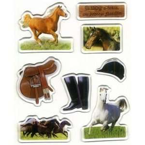  Horse Epoxy Sticker
