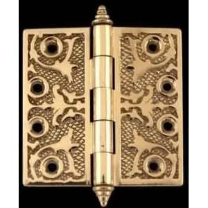   Hinges, Solid Brass 4x4 Victorian Decorator Tip Hinge 10075/92178