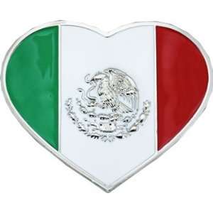  Heart Shaped Mexico Flag BELT BUCKLE mexican bucle 