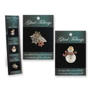   Tidings Tri Tone   Holiday Pin w/Display Case Pack 24