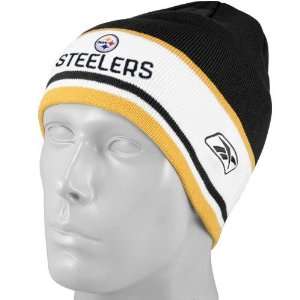  Reebok Pittsburgh Steelers Black Cuffless Coaches Knit 