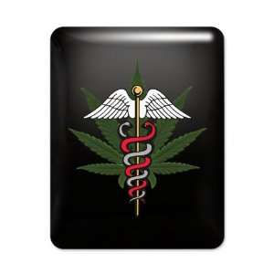  iPad Case Black Medical Marijuana Symbol 