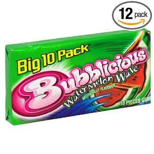 Bubblicious Big 10 Pac, Watermelon Wave, Pieces, 10 Count Packages 