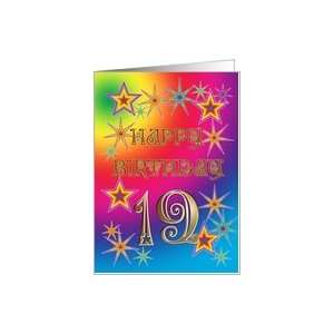    Stars and rainbows card for a 19 year old Card Toys & Games