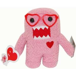   Inch Plush Figure Valentines Day Heart Glasses Domo Pink Toys & Games