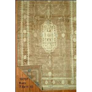  7x11 Hand Knotted Kars Turkey Rug   76x1110