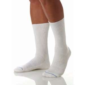  JOBST Athletic Mid Calf Socks, 8 15mmHg, Small, White, 1 