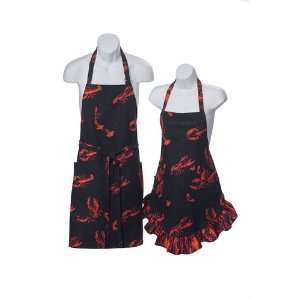   Apron Matching His and Hers Lobster Print Aprons