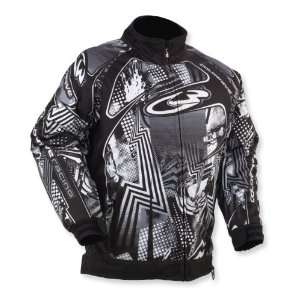  COLDWAVE SX RACING YOUTH SNOWMOBILE JACKET BLACK/WHITE 16 