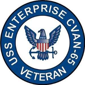  US Navy USS Enterprise CVAN 65 Ship Veteran Decal Sticker 