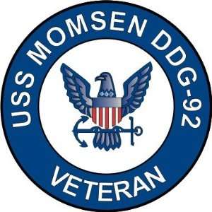  US Navy USS Momsen DDG 92 Ship Veteran Decal Sticker 3.8 