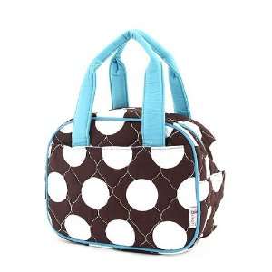  Belvah Quilted Super Jumbo Dots Bag Lunch Bag Br/tq 