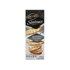Jacobs Savours Salt and Black Pepper Bakes 200g   Pack of 6  