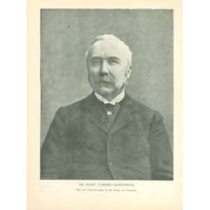    1899 Print Liberal Leader Henry Campbell Bannerman 