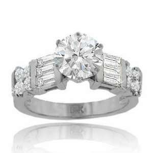  1.93 ct. TW Round Diamond Engagement Ring in Platinum 