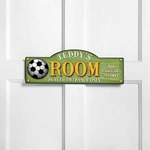    Personalized Soccer Kick It Up Kids Room Sign
