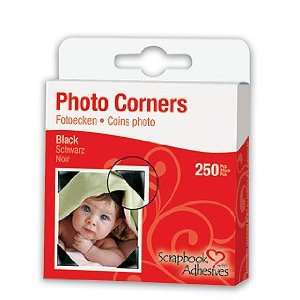  Photo Corners   Polypropylene, Black Arts, Crafts 