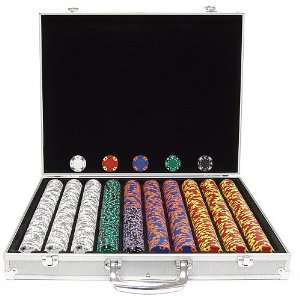 14g Tri Color Ace/King Suited Poker Set with Aluminum Case 