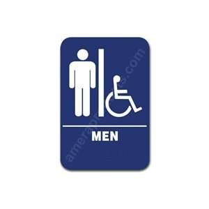  Restroom Sign Men Handicap Blue 1502