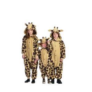  Childs Giraffe Costume Pajamas Size Large (12 14 