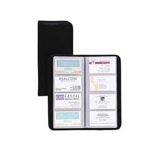   Business Card Book Holds 160 2 x 3 1/2 Cards, Black