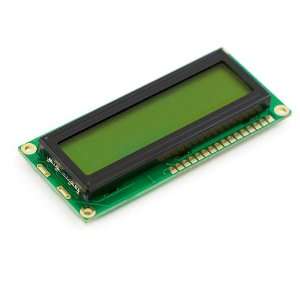  Basic 16x2 Character LCD   Black on Green 5V Electronics