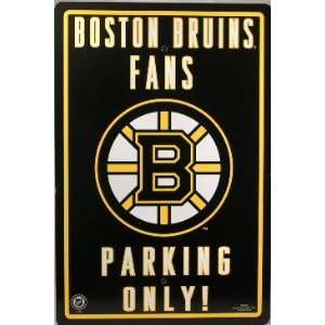 Boston Bruins Fans Parking Only Sign Licensed  Sports 