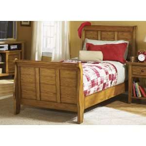   Grandpas Cabin Youth Full Sleigh Bed   176 BR12H/F/R