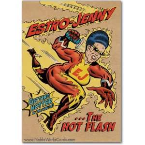  Funny Birthday Card Hot Flash Hero Humor Greeting Daniel 