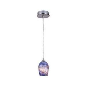 LS 19151BLU PENDANT LAMP, BLUE COLORED GLASS SHADE, TYPE JCD/G9 40W by 