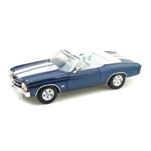  1971 Chevy Chevelle SS454 Convertible 1/25   Blue Toys 