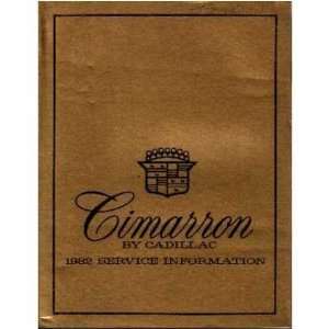  1982 CADILLAC CIMARRON Service Shop Repair Manual Book 