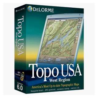  DELORME TOPO USA 6.0 WEST REGION