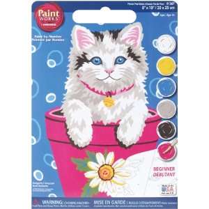  New   Learn To Paint Paint By Number Kit 8X10 Flower 