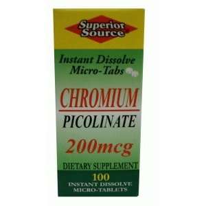  Superior Source   Chromium Picolinate Instant Dissolve 200 