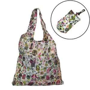  Owl and Flower Pattern / Reusable Trendy Fashion shopping 